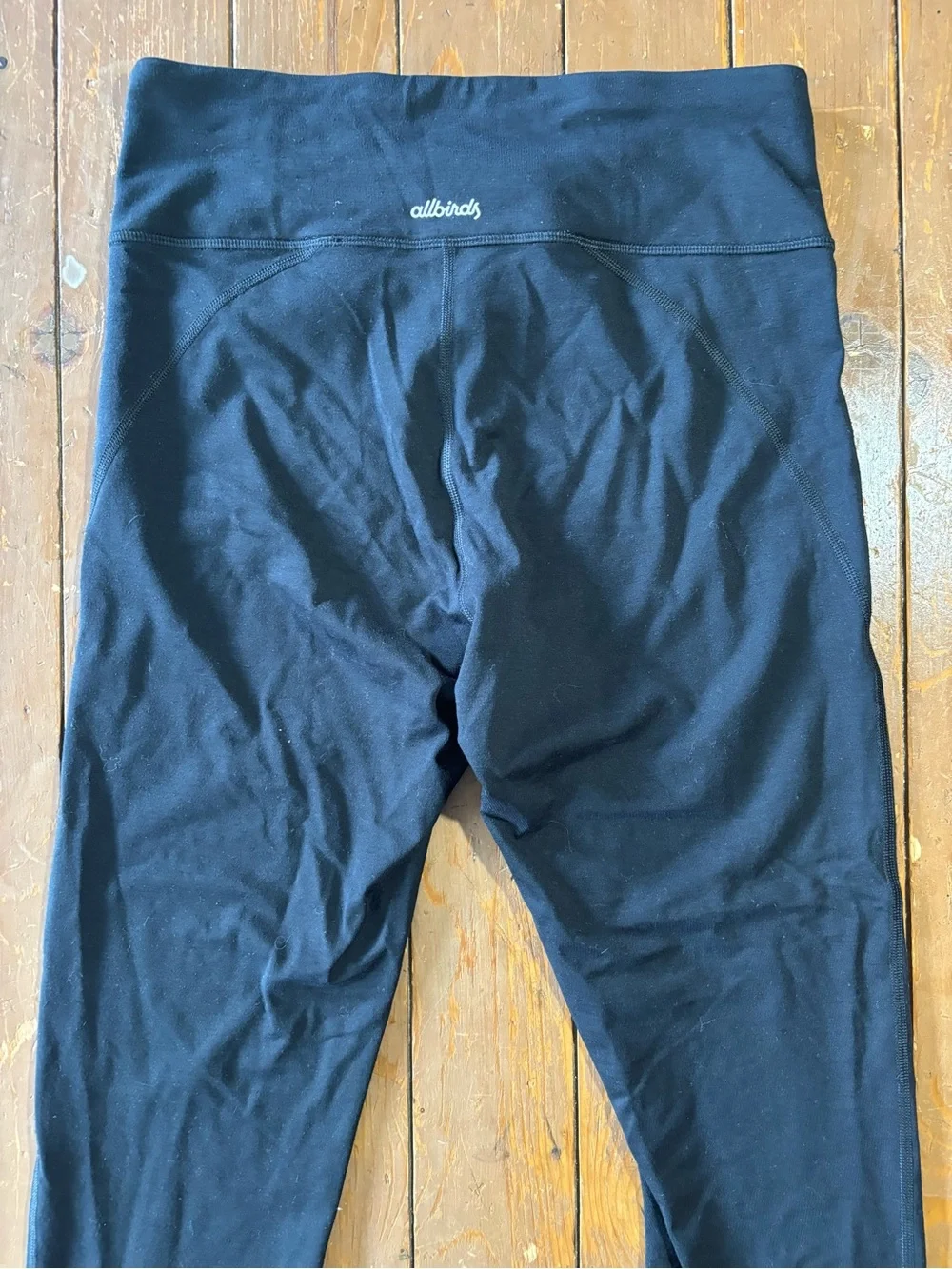 Allbirds Natural Merino Wool Leggings with High-Rise Waist